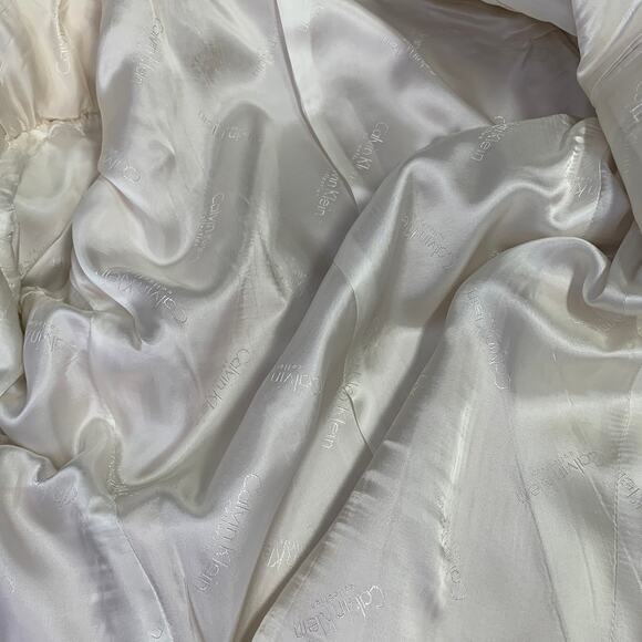 CALVIN KLEIN COLLECTION Size 38 Cream Cotton Blend Notch Lapel Sport Coat - Picture 9 of 9